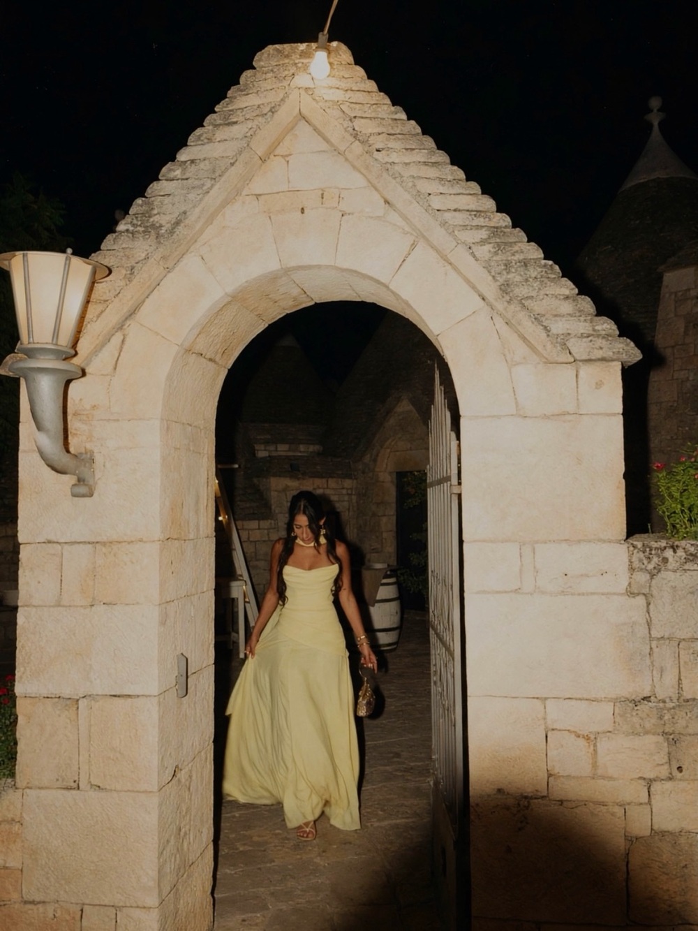 Butter Yellow Maxi Dress with Flowing Shoulder Cape